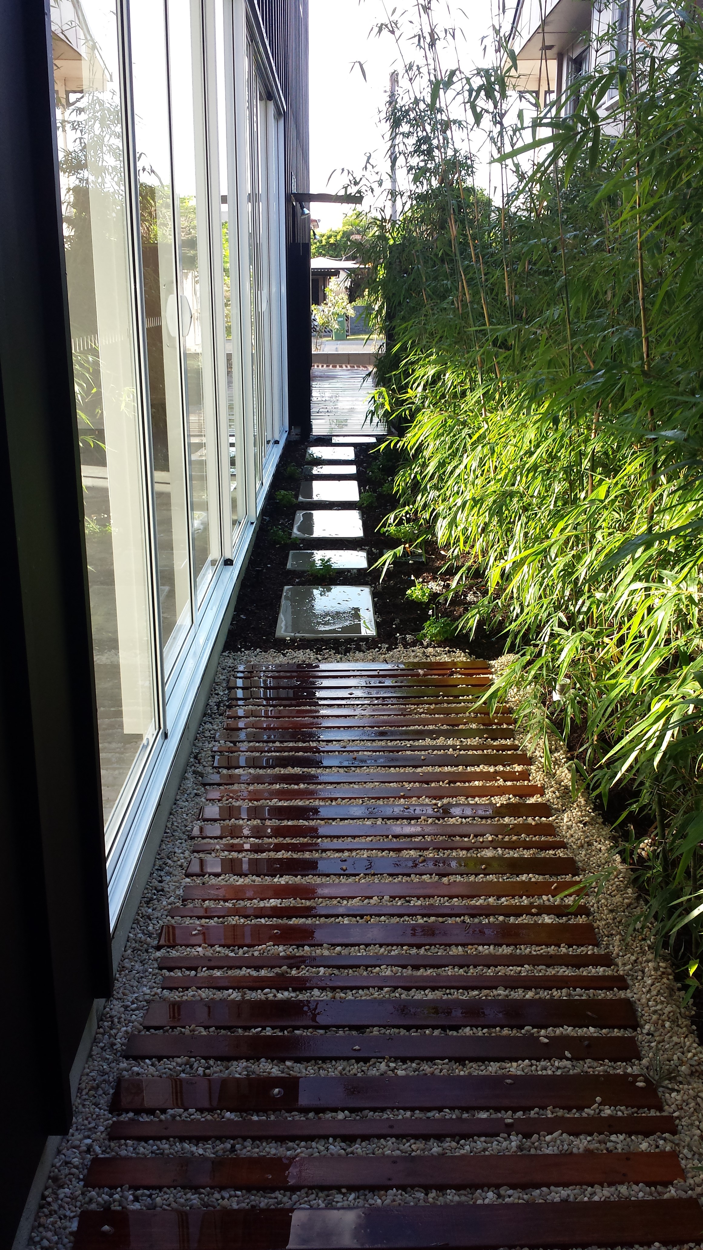 Merbau timber stepper treads