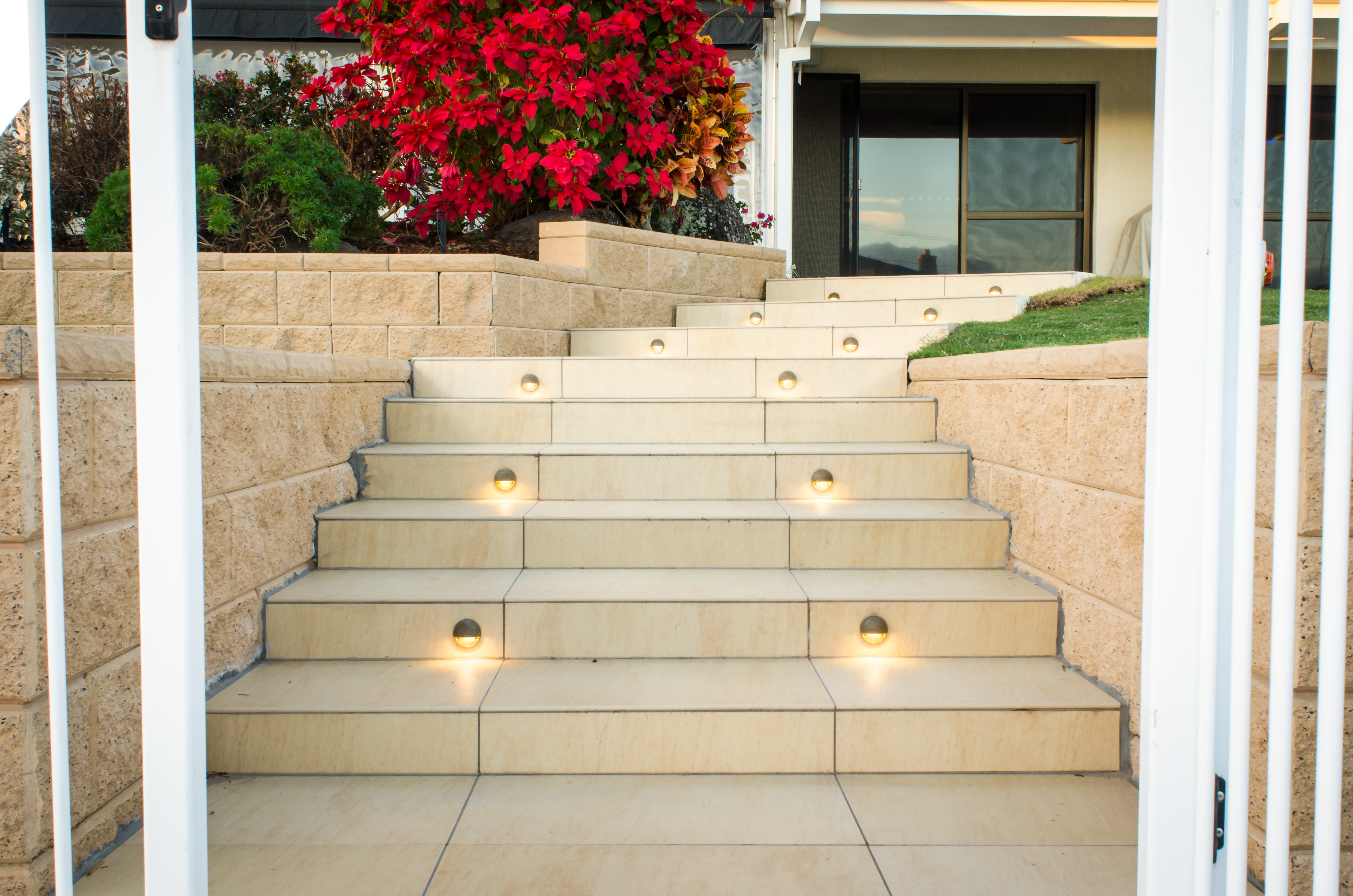 Ceramic tile steps
